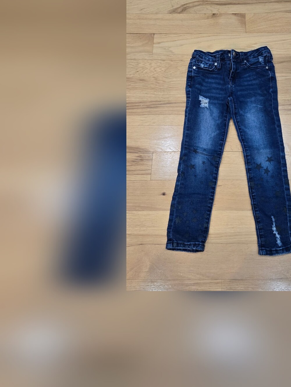Joe's Jeans blue denim With Black Stars Size 5